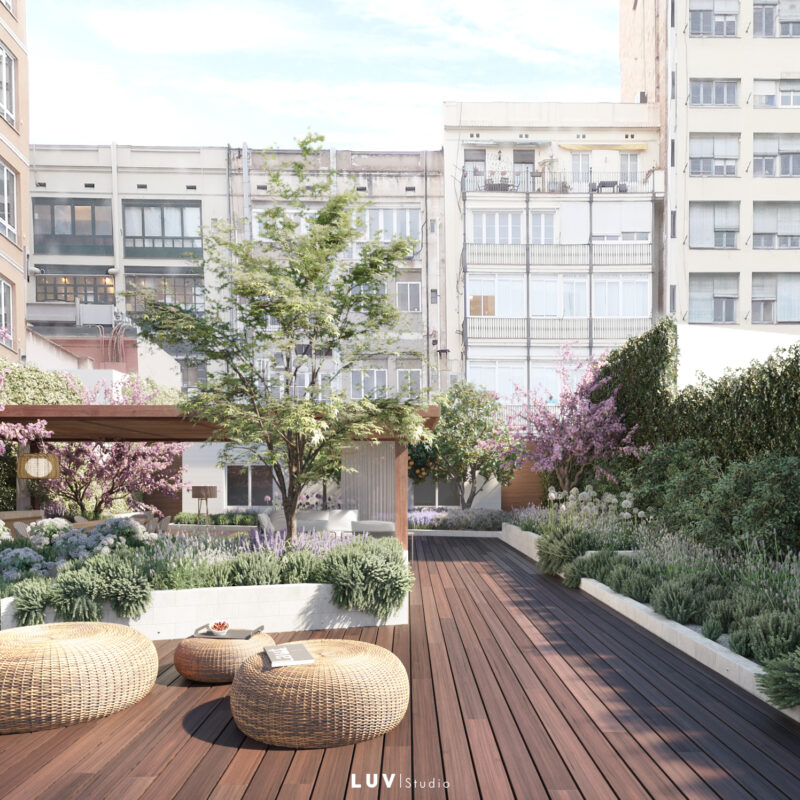 De Buena Planta - Jardín interior en l'Eixample